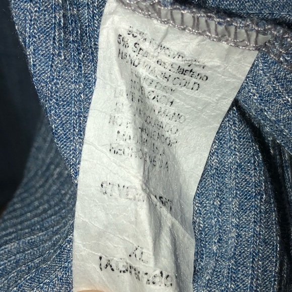 VIsion USA • Gray | Blue Cut Out • Tie - Up Back • Long Sleeve Top - Picture 3 of 9